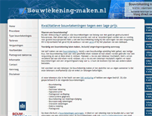 Tablet Screenshot of bouwtekening-maken.nl